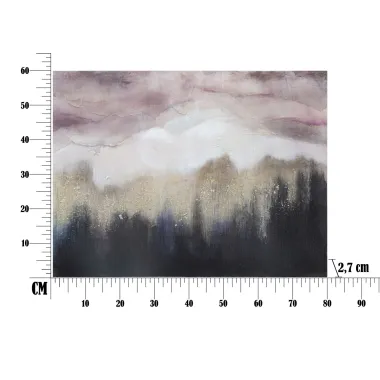MALOWANIE NA PŁÓTNIE RÓŻOWA GÓRA 80X2,7X60 cm